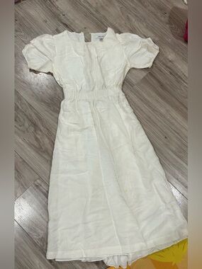 Ever New Cream Puff Sleeve Midi Dress